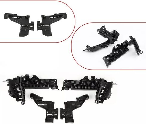Headlight Bracket Mount Support Plate Retainer Kit of 4 Fit for Audi Q5 2009-2012 8R 2.0T/ 3.0L/ Premium/Prestige/Luxury/Elite Sport Replacement Parts Accessories in Kuwait