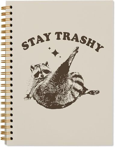 Cute Pink Preppy Cat Journal Notebook, Journaling Notebooks for Women Girls Work School Office Supplies, Gifts for Cat Lovers, Hardcover Journal Lined Notebook Spiral, 5.5x8.3 in Saudi Arabia