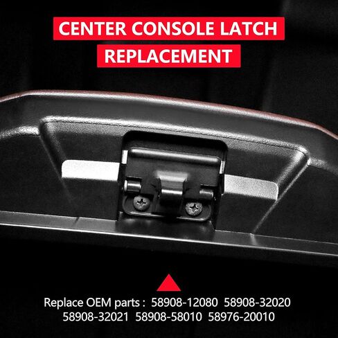 Center Console Latch for 2010-2020 Toyota 4runner Accessories Replacement Center Console Armrest Latch Lid, Zinc Alloy - No Broke in Saudi Arabia