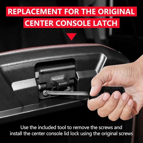 Center Console Latch for 2010-2020 Toyota 4runner Accessories Replacement Center Console Armrest Latch Lid, Zinc Alloy - No Broke in Saudi Arabia