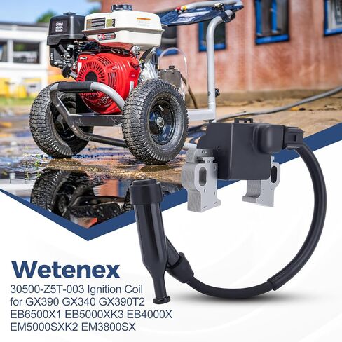 30500-Z5T-003 ملف الإشعال استبدال 30500-Z5R-003 HZG-C00001 لمحرك GX340 GX390 GX390T2 EM3800SX EB4000X EB6500X1 EB5000XK3 EM5000SXK2 مولد in Kuwait