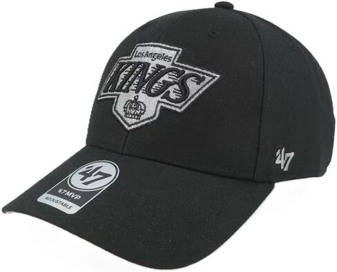 47 Men's NHL Los Angeles Kings Hockey Legend MVP Strap Back Hook Loop Buckle Hat Cap Black in Saudi Arabia