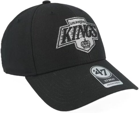 47 Men's NHL Los Angeles Kings Hockey Legend MVP Strap Back Hook Loop Buckle Hat Cap Black in Saudi Arabia
