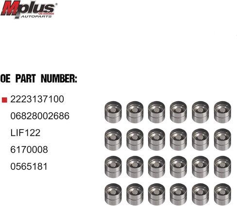 MPLUS Hydraulic Valve Lifter Fits 99-10 for Hyundai Sonata Santa Tiburon Tucson/for Kia Optima Sportage 2.5L 2.7L Eng.Code G6BV DELTA (24 pcs) in Saudi Arabia