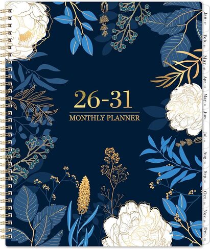 2025-2029 Monthly Planner - Jan 2025 - Dec 2029, 5 Year Monthly Planner/Calendar 2025-2029, 11" x 9", 2025 Calendar Monthly Planner, Tabs, Back Pocket, Holidays, Twin-Wire Binding, Note Pages in Kuwait