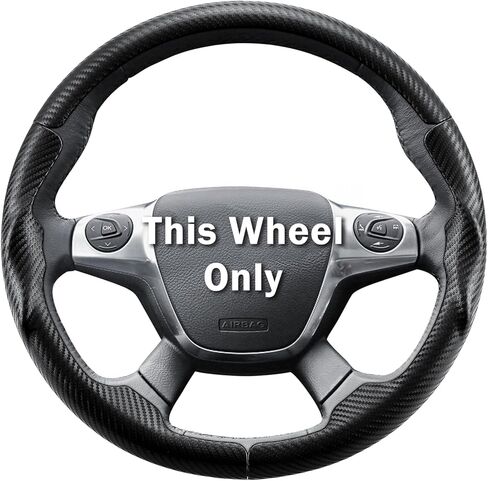 Steering Wheel Cover for Ford Escape 2013-2016/ Focus 2012-2014/ C-MAX 2013-2018, Car Steering Wheel Cover Accessories Protector for Ford (Matte Black) in Saudi Arabia