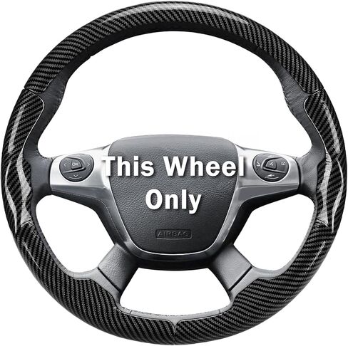 Steering Wheel Cover for Ford Escape 2013-2016/ Focus 2012-2014/ C-MAX 2013-2018, Car Steering Wheel Cover Accessories Protector for Ford (Matte Black) in Saudi Arabia