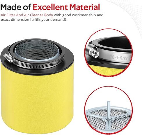 JAVIK Air Filter And Air Cleaner Body For Honda TRX450R 2004-2005 O.E.M# 17211-HP1-000 in Kuwait