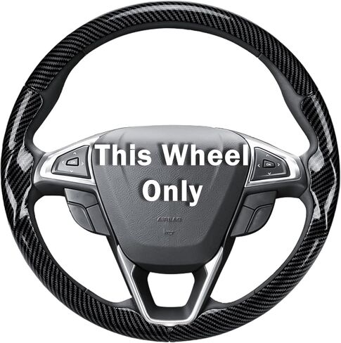 غطاء عجلة القيادة لسيارة Ford Explorer 2011-2019/ Edge 2011-2014/ Flex 2013-2019/ Taurus 2013-2019 ملحقات حماية عجلة القيادة (أسود مطفي) in Saudi Arabia