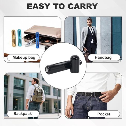 Refillable Perfume Atomizer 5pcs 5ML Travel Cologne Sprayer Portable Perfume Spray Bottle Empty Refillable Travel Perfume Atomizer in Saudi Arabia