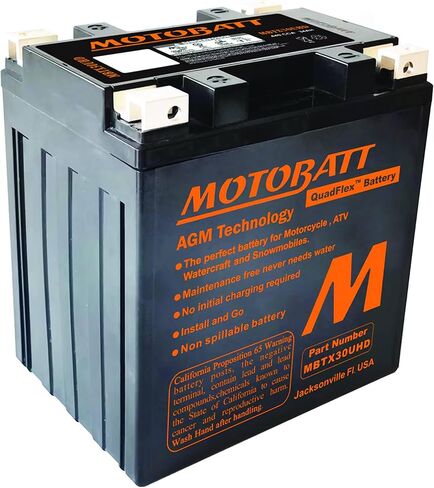 بطارية Motobatt MBTX30UHD 4.7 Ah لـ Harley-Davidson CVO FLH (Touring) 1803 110cc 07 08 09 10 11 12 13 14، FLT 1690 103cc 10 11 12 13 14، FL، 1584 96cc 07 08 09 10 11,1450 88 سي سي 1999، 1340 80 سي سي 97 98 in Saudi Arabia