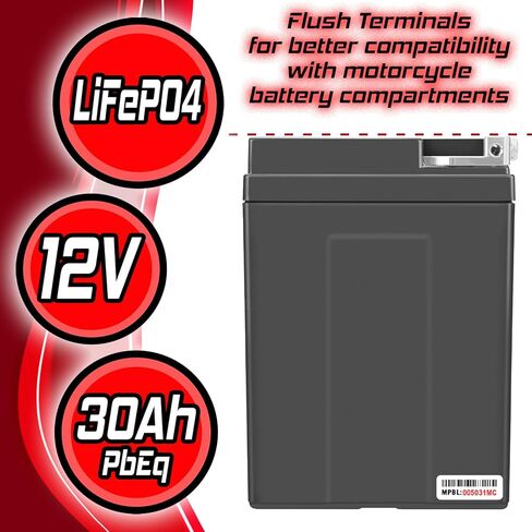 بطارية بانشي ليثيوم أيون، تحل محل YTX30L-BS، متوافقة مع هارلي ديفيدسون in Saudi Arabia