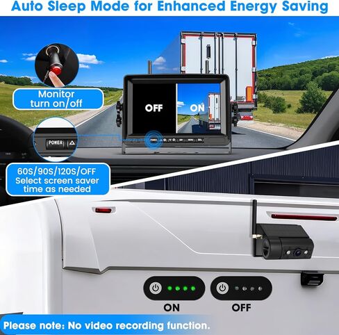 2 كاميرا احتياطية مغناطيسية تعمل بالطاقة الشمسية RV: 3 دقائق تثبيت 7 بوصات HD1080P IPS، قابلة لإعادة الشحن بدون أسلاك مقاومة للخدش ومقاومة للماء بالأشعة تحت الحمراء للرؤية الليلية كاميرا احتياطية لاسلكية للمقطورة والشاحنات والمركبات الترفيهية والتخييم in Kuwait