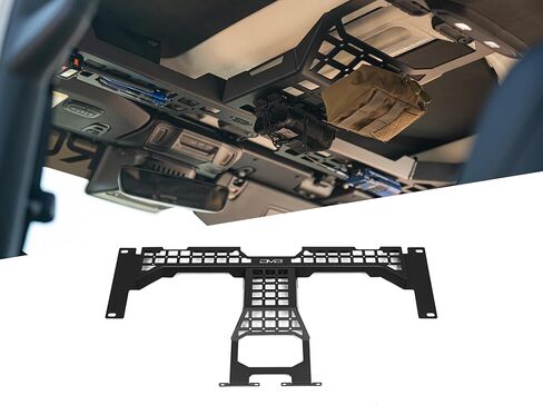 DV8 Offroad Overhead Molle Panel for 2018-2025 Jeep Wrangler & Gladiator | Provides Secure Storage for Your Off-Road & Daily Gear | Rigid Fitment | Black Powder Coated Finish | Durable Steel Design in Saudi Arabia