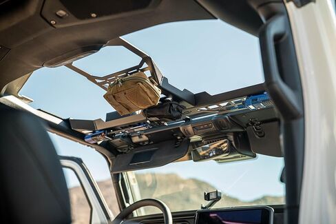 DV8 Offroad Overhead Molle Panel for 2018-2025 Jeep Wrangler & Gladiator | Provides Secure Storage for Your Off-Road & Daily Gear | Rigid Fitment | Black Powder Coated Finish | Durable Steel Design in Saudi Arabia