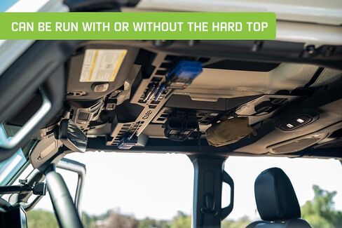 DV8 Offroad Overhead Molle Panel for 2018-2025 Jeep Wrangler & Gladiator | Provides Secure Storage for Your Off-Road & Daily Gear | Rigid Fitment | Black Powder Coated Finish | Durable Steel Design in Saudi Arabia