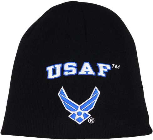 USAF United States Air Force Wings Black Winter Embroidered Beanie Hat Cap in Saudi Arabia