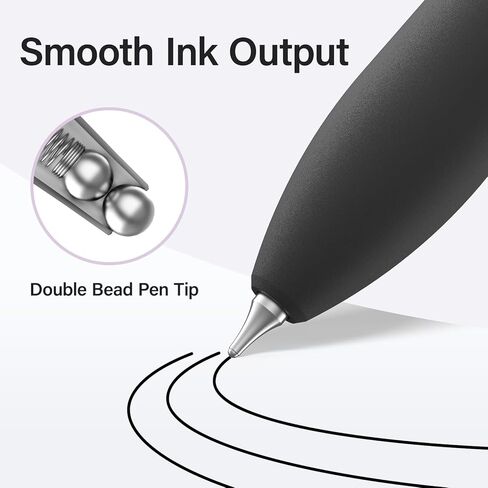 inkipen- 8 PCS Pens, Gel pens, Black pens,Fine Point(0.5mm),Quick-Drying Smooth Writing,School and Office Supplies （black） in Saudi Arabia