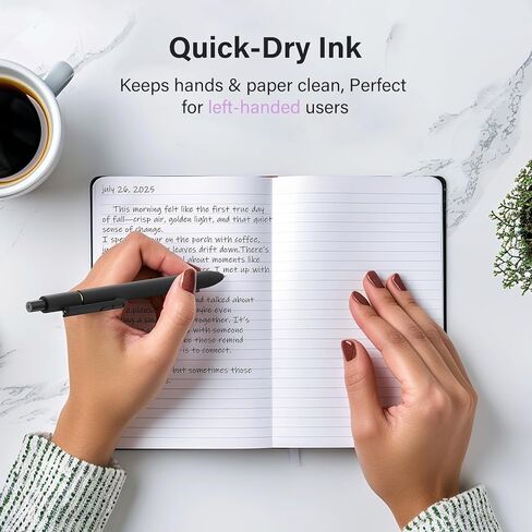 inkipen- 8 PCS Pens, Gel pens, Black pens,Fine Point(0.5mm),Quick-Drying Smooth Writing,School and Office Supplies （black） in Saudi Arabia