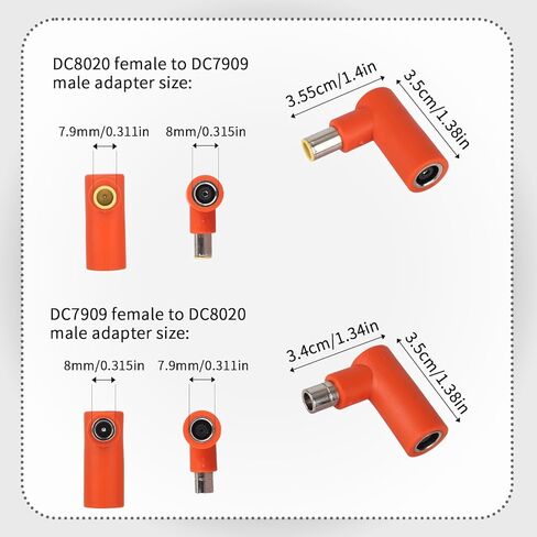 محولات DC8020 أنثى إلى DC7909 ذكر وDC7909 أنثى إلى DC8020 ذكر، محول موصل لوحة شمسية بزاوية قائمة 90 درجة متوافق مع جاكيري in Saudi Arabia