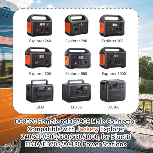 محولات DC8020 أنثى إلى DC7909 ذكر وDC7909 أنثى إلى DC8020 ذكر، محول موصل لوحة شمسية بزاوية قائمة 90 درجة متوافق مع جاكيري in Saudi Arabia