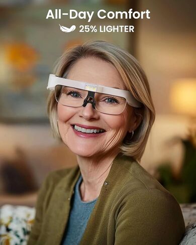 ARTDOT Magnifying Glasses with Light for Diamond Art Kits for Adults, Hands-Free Magnifier with 3 LED and 5 Lens (0.75X to 4.0X) for Reading, Close Work, or Diamond Painting Accessories and Tools in Kuwait