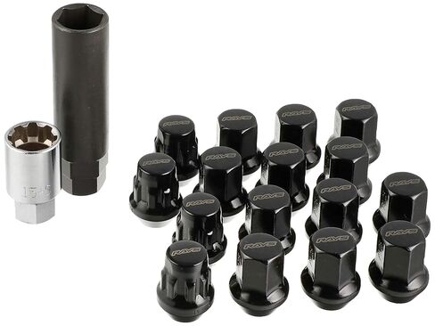 Rays 17HEX Rock & amp; nut set (for 4 holes) M12 × 1.25 Black 74082000003BK in Kuwait