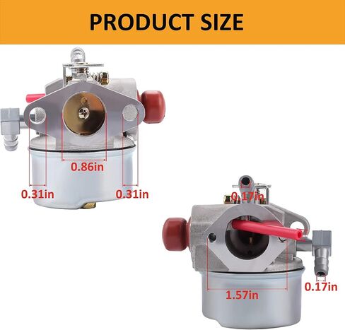 مكربن ​​متوافق مع الحرفي تيكومسيه 5hp 4.5hp 5.5hp 6.0hp 6.5hp 6.75hp موديل 640350 640303 640262 640271 640172 يناسب Lawnboy Toro 22 بوصة مكربن ​​جزازة العشب in Kuwait