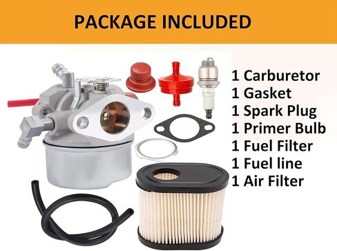 مكربن ​​متوافق مع الحرفي تيكومسيه 5hp 4.5hp 5.5hp 6.0hp 6.5hp 6.75hp موديل 640350 640303 640262 640271 640172 يناسب Lawnboy Toro 22 بوصة مكربن ​​جزازة العشب in Kuwait