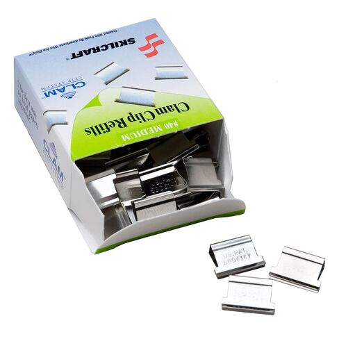 AbilityOne® - NSN3174228 - Clam Clip® Dispenser Refill - Medium - Stainless Steel in Kuwait