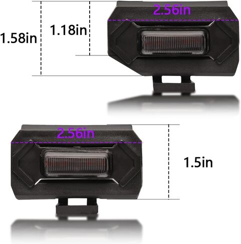Kingory 4pcs Raptor LED Light Upgrade For 2020 2021 Tacoma OEM Grill,For 2022 Tacoma grille lights LED Grill Lights Compatible With TRD Off Road and Sport OEM Grille（Yellow Shell Amber Light） in Kuwait