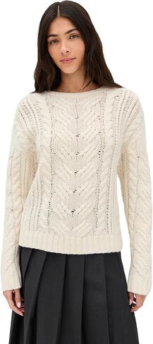 LE BOP Women's Sabine Cable Knit Sweater in Kuwait