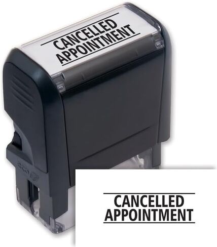 103070 Self-Inking Cancelled Appointment Stamp 1 11/16 x 9/16 in Kuwait