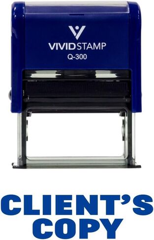Clients Copy Self-Inking Office Rubber Stamp (Blue) - Large in Saudi Arabia