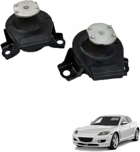 munirater 2PCS Engine Motor & Trans Mount Replacement for RX-8 1.3L 2004-2011 FE0539050A FE0539040A in Kuwait