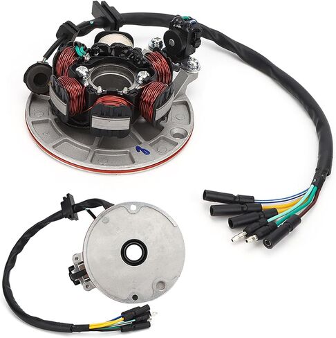 Magneto Stator, 114.81mm/4.5in Magneto Stator Plate Replacement Compatible with YX 140cc Kick Start Engine Pit PRO Trail Dirt Bike in Kuwait