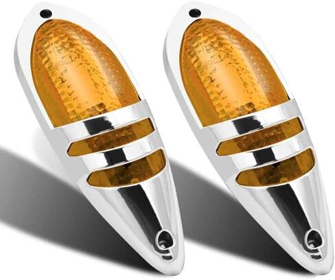 Biqing 2PCS 7.8 Inch Trailer Marker Lights,24V Front Rear LED Side Marker Lights Clearance Indicator Lamp Surface Mounted for Truck RV Trailer Boat(Amber) in Kuwait