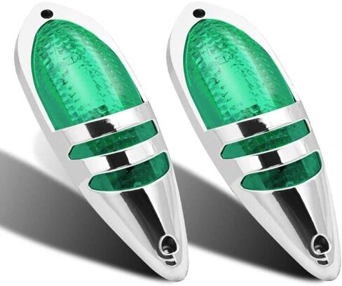Biqing 2PCS 7.8 Inch Trailer Marker Lights,24V Front Rear LED Side Marker Lights Clearance Indicator Lamp Surface Mounted for Truck RV Trailer Boat(Amber) in Saudi Arabia