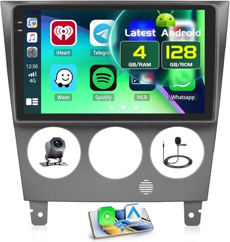 4+64GB Android Car Stereo for Subaru Impreza 2003-2006 with Wireless Carplay Android Auto, Fuluku 8 Core 9" Touch Screen Radio Dash Kit GPS Navigation WiFi Bluetooth 5.0 SWC Mic Backup Camera in Kuwait