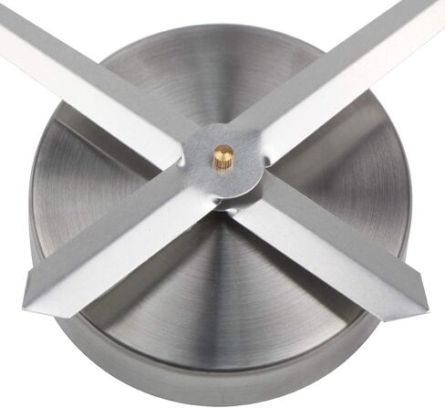 ساعة حائط ثلاثية الأبعاد يمكنك صنعها بنفسك - ملصقات مرآة كبيرة لساعة الحائط الحديثة ثلاثية الأبعاد بدون إطار ديكور للمكتب وغرفة المعيشة وغرفة النوم وديكورات المنزل (فضي) in Kuwait