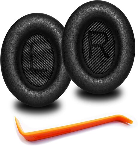 Replacement Ear Pads for Bose QuietComfort 35 Soft Protein Leather, Earpads Cushions for Bose QC35 & QC35II & QC25/15 QC2/Ae2/Ae2i/Ae2W Headphones(Black) in Kuwait