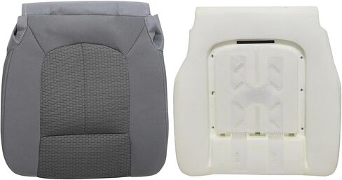 GXARTS Front Driver Side Bottom Replacement Cloth Seat Cover & Bottom Foam Cushion Steel Gray #1S 2S or 3S Compatible with Ford F250 F350 F450 F550 2011 2012 2013 2014 2015 2016 in Saudi Arabia