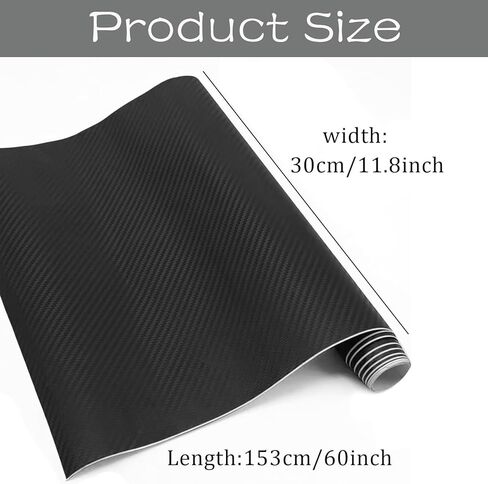 غلاف فينيل من ألياف الكربون ثلاثي الأبعاد مقاس 12 بوصة × 60 بوصة، لفة فيلم تغليف السيارة للاستخدام بنفسك، فيلم تغليف خارجي وداخلي تلقائي، ملصق ذاتي اللصق للدراجات النارية والشاحنات والكمبيوتر المحمول (وردي) in Kuwait