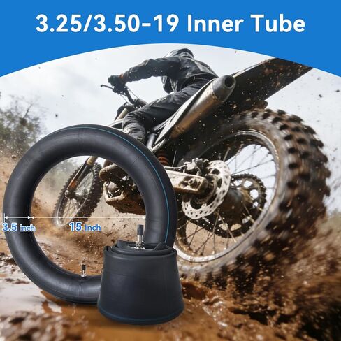 2-Pack 3.25/3.50-19 الأنبوب الداخلي 90/90-19 100/90-19 أنبوب الدراجة الترابية TR4 ساق الصمام المستقيم in Kuwait