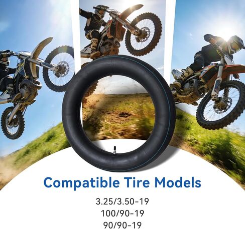 2-Pack 3.25/3.50-19 الأنبوب الداخلي 90/90-19 100/90-19 أنبوب الدراجة الترابية TR4 ساق الصمام المستقيم in Kuwait