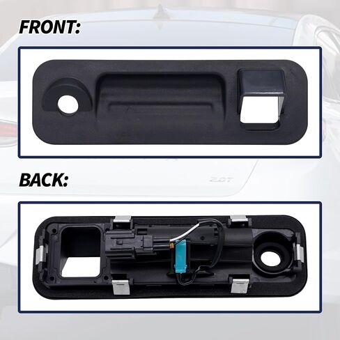 HiSport 81260-C1010 Rear Outside Trunk Lid Lock Handle Compatible with Hyundai Sonata 2015 2016 2017 with Rear Camera Hole Replacement for 81260C1010 Rear Tail Gate Trunk Hatch Release Handle Button in Saudi Arabia