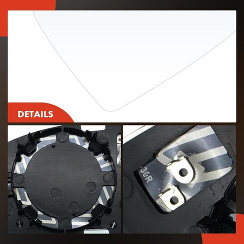 A-Premium Right Passenger Side Heated Mirror Glass with Backing Plate Compatible with 2015-2021 Volkswagen Golf, Golf Alltrack, Golf R, Golf SportWagen, GTI, e-Golf, Replace # 5G0857522C in Saudi Arabia