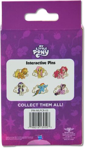 My Little Pony Interactive Mystery Enamel Pin Blind Box Series, Applejack, Fluttershy, Pinkie Pie, Rainbow Dash, Rarity, Twilight Sparkle in Saudi Arabia