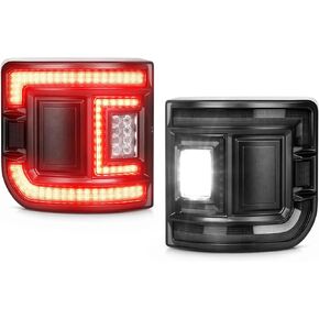 Unionlux مناسب لأضواء Jeep Gladiator الخلفية 2020-2026 عدسة مدخنة، ضوء فرامل DOT Flush Mount عكس الضوء مصباح إشارة الانعطاف أضواء الجري مجموعة العلامات الجانبية مناسبة لملحقات Jeep Gladiator in Kuwait