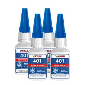 401 Super Glue Instant Adhesive Clear 20g for Plastic Wood Metal Rubber Leather 2 Bottles in Kuwait
